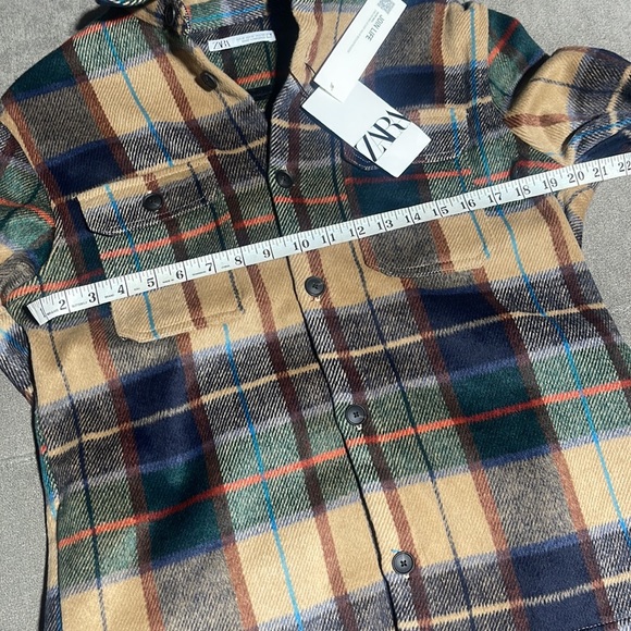 ❌SOLD❌🥰🥰ZARA Plaid Overshirt🥰🥰 - Picture 9 of 10